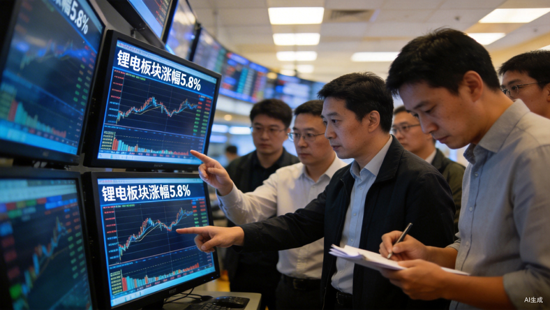 A股开始交易锂电反转